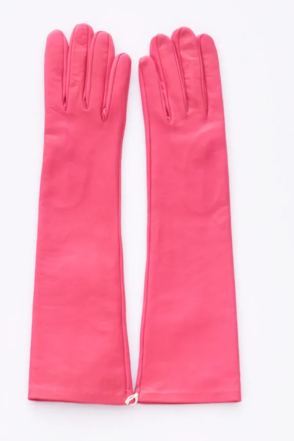 guanti in nappa fucsia
