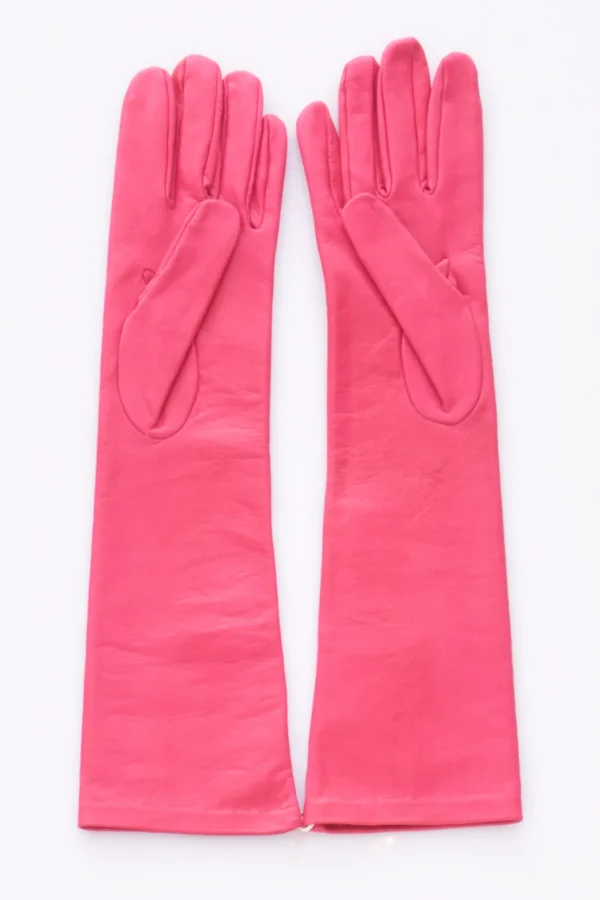 guanti in nappa fucsia