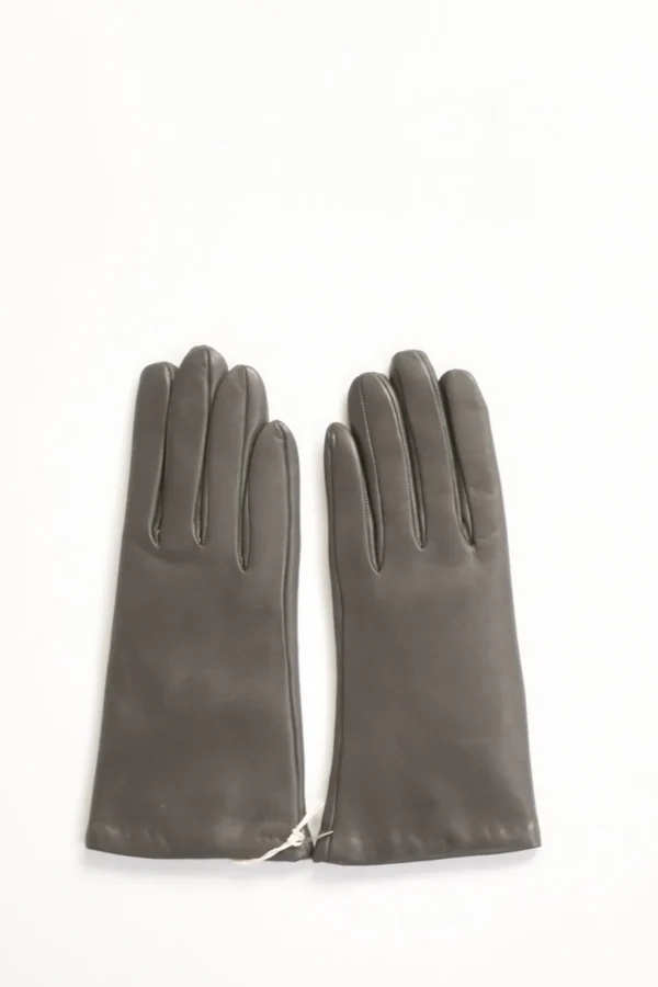 guanti in nappa grigio