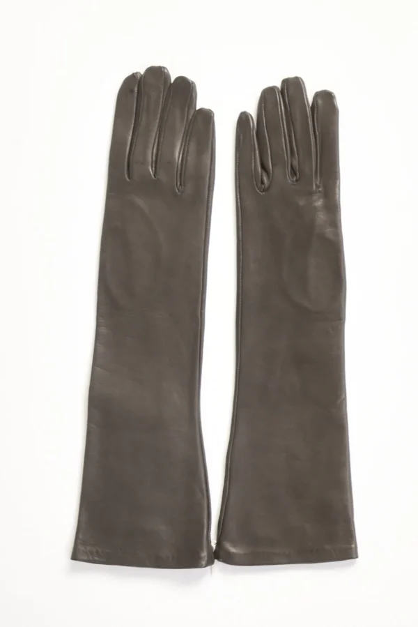 guanti in nappa grigio
