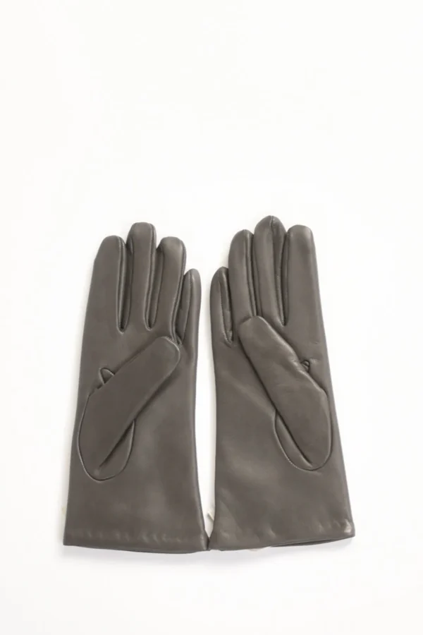 guanti in nappa grigio