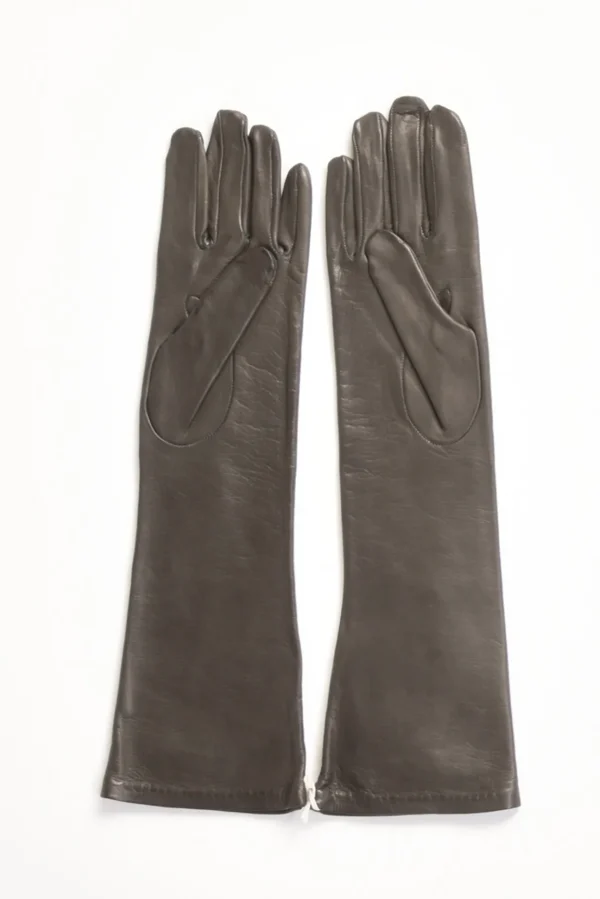 guanti in nappa grigio