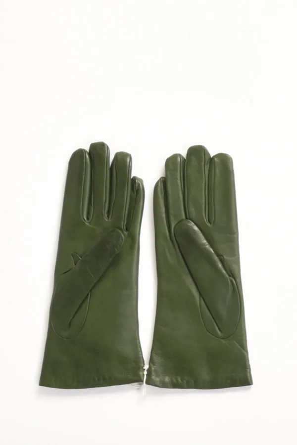 guanti in nappa verde