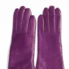 guanti in nappa viola