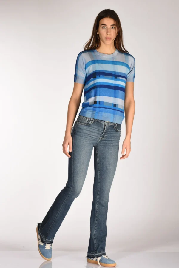jeans bootcut blu