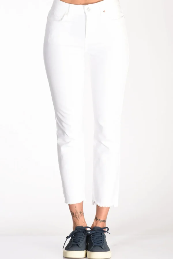 jeans sigaretta bianco