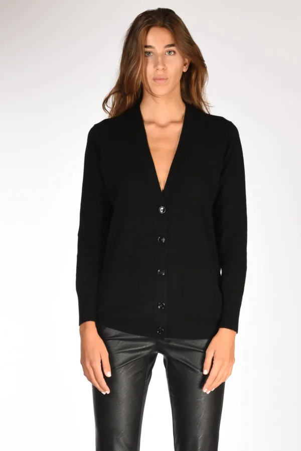 maglia cardigan nero