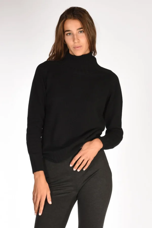 maglia collo alto nero