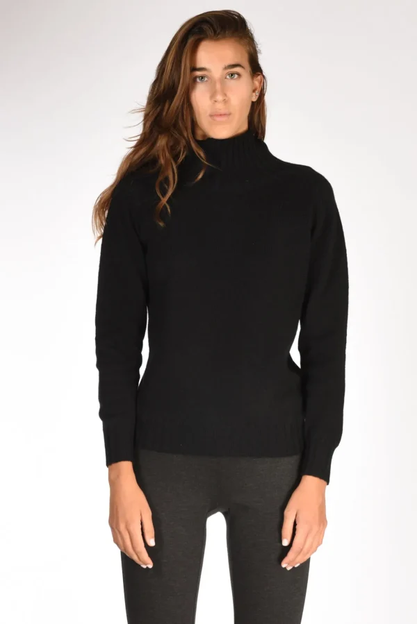 maglia collo alto nero