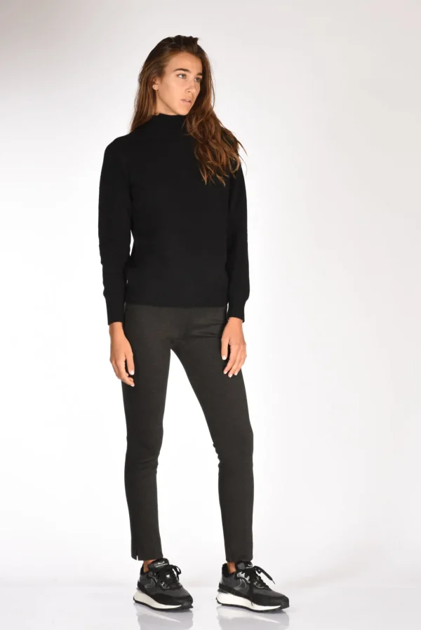 maglia collo alto nero