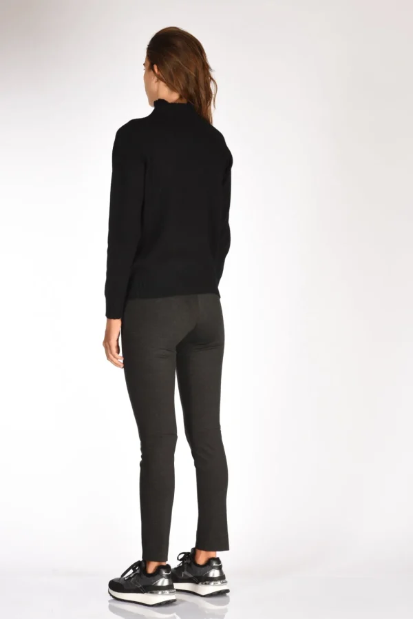 maglia collo alto nero