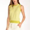 maglia gilet verde/bianco
