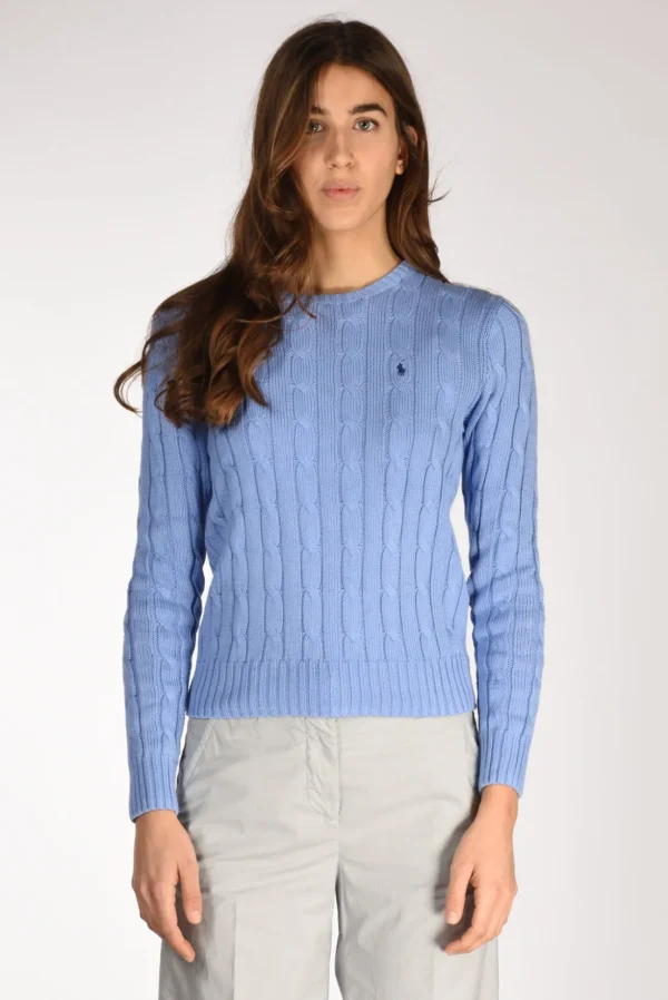 maglia girocollo azzurro