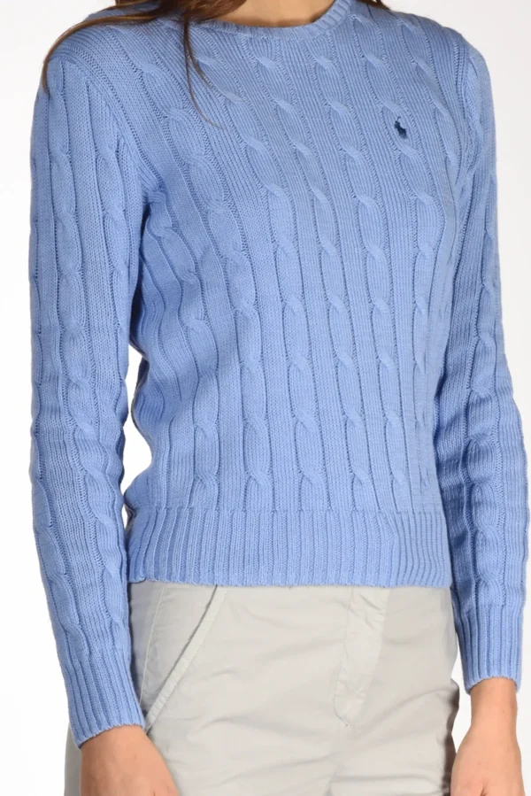 maglia girocollo azzurro