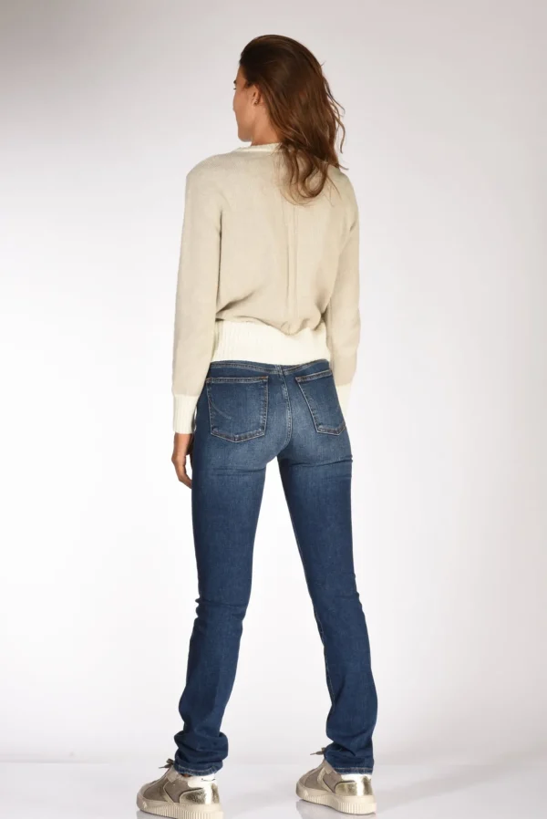 maglia girocollo beige chiaro/beige