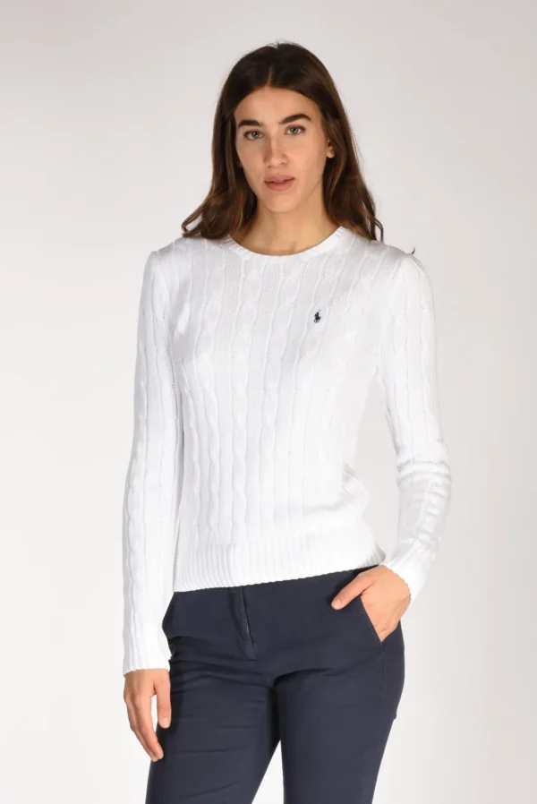 maglia girocollo bianco