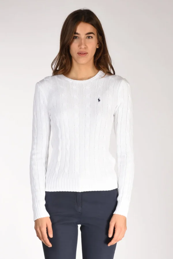 maglia girocollo bianco