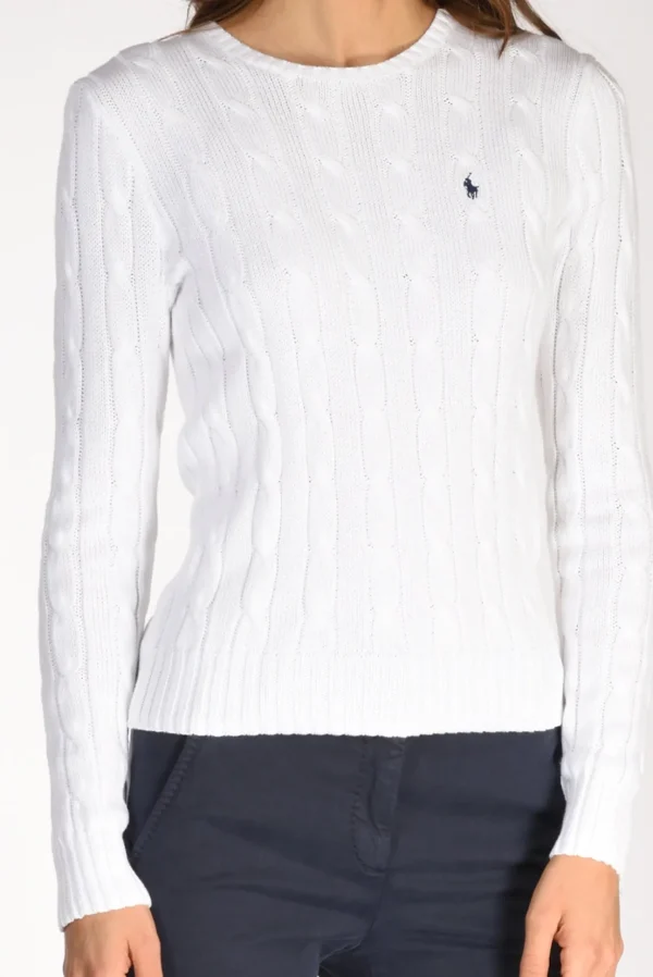 maglia girocollo bianco