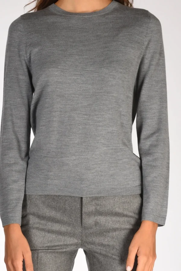 maglia girocollo grigio