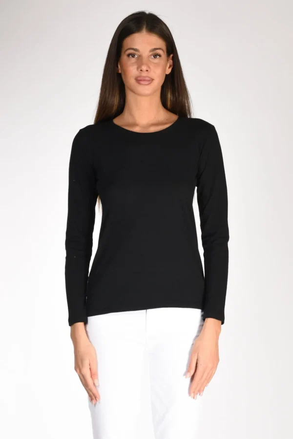 maglia girocollo nero