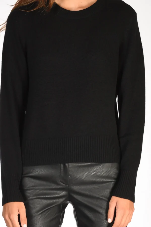 maglia girocollo nero