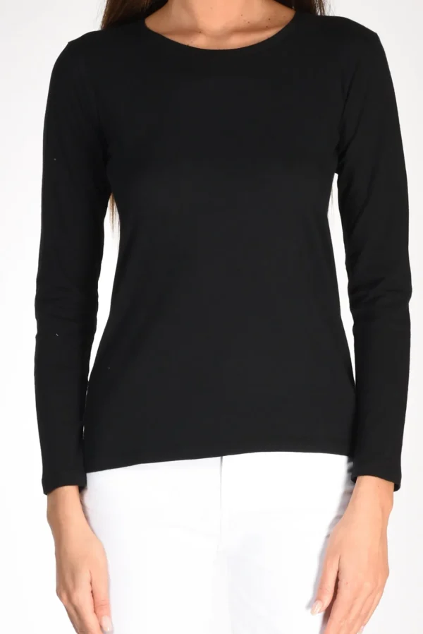 maglia girocollo nero