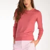 maglia girocollo rosa