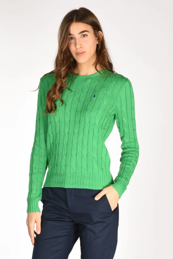 maglia girocollo verde