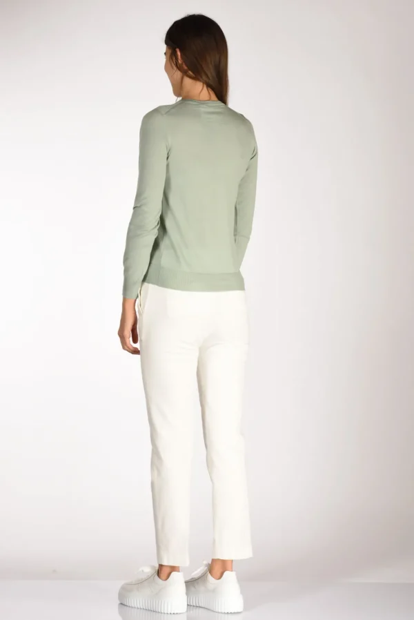 maglia girocollo verde