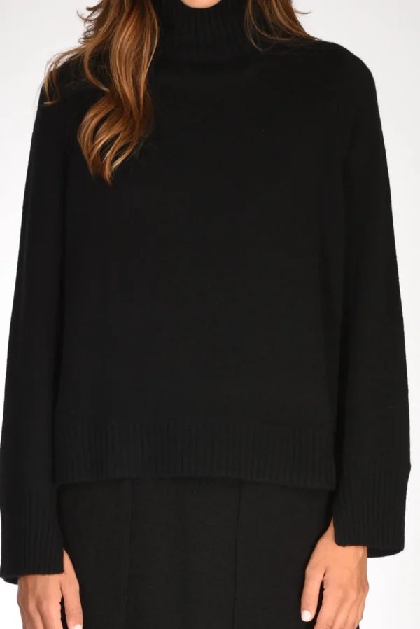 maglia lupetto nero