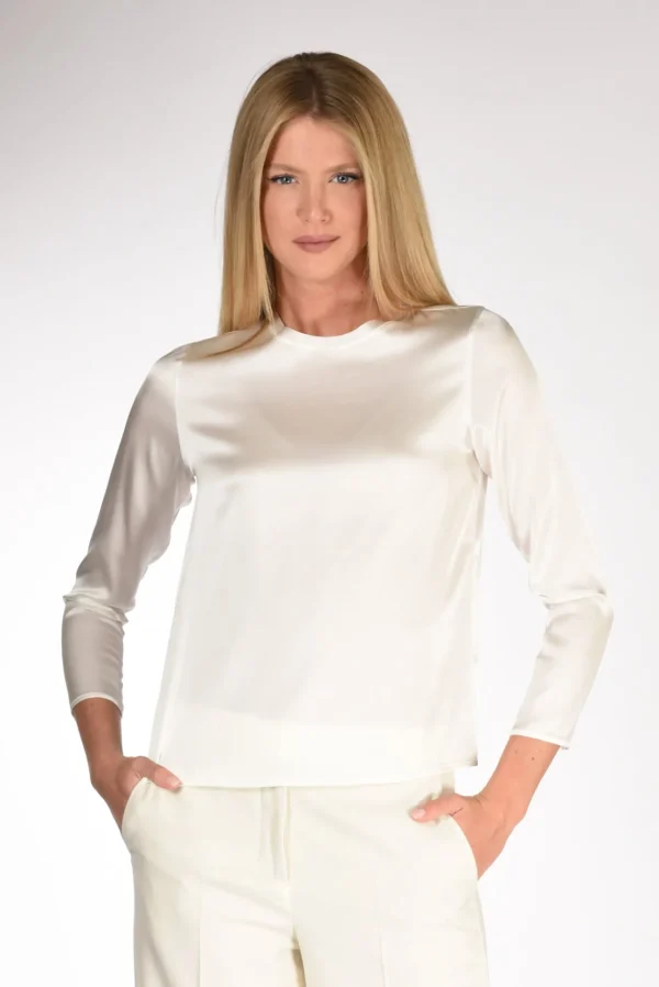 maglia seta bianco latte