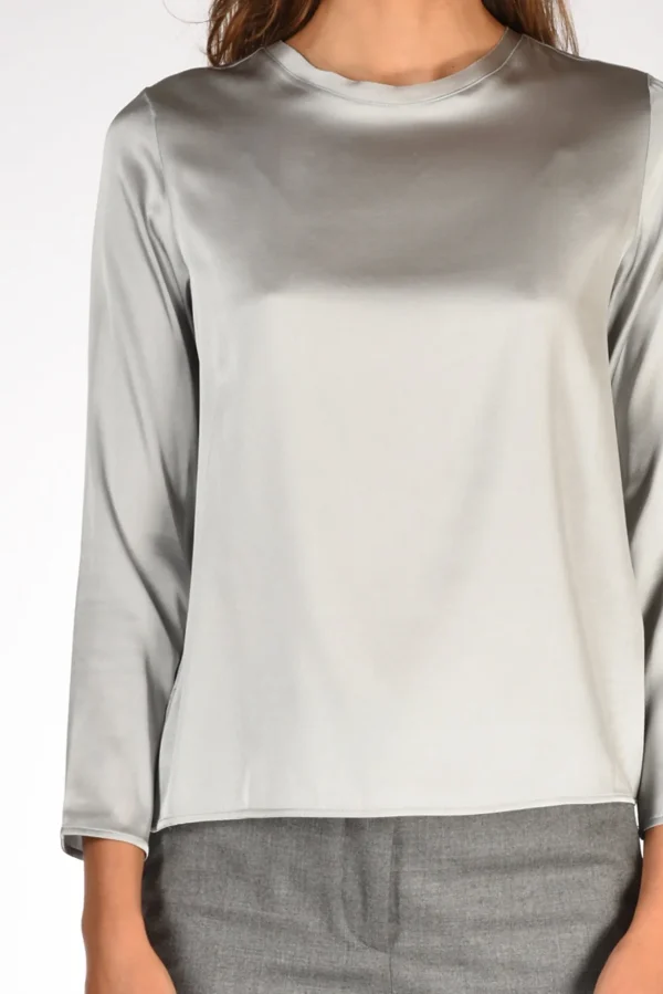 maglia seta grigio