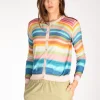 maglia stampata azzurro/rosa/verde