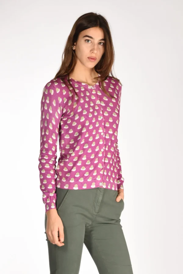 maglia stampata viola/multi
