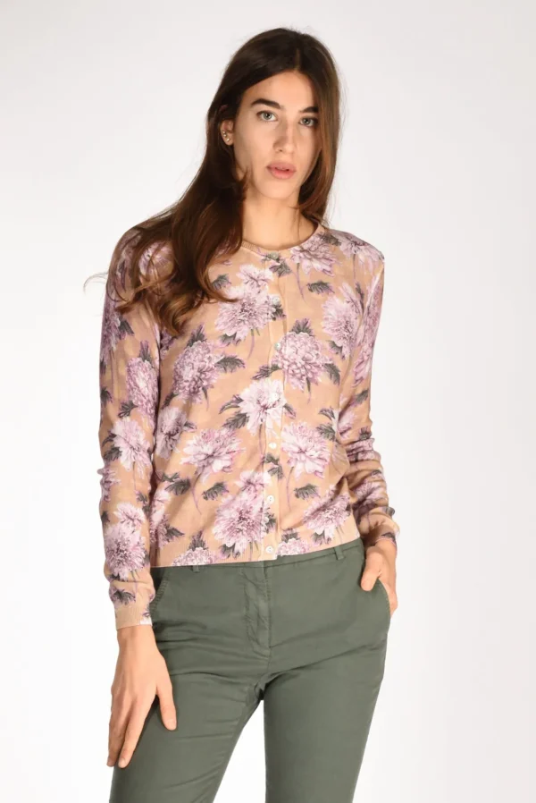 maglia stampata viola/multi