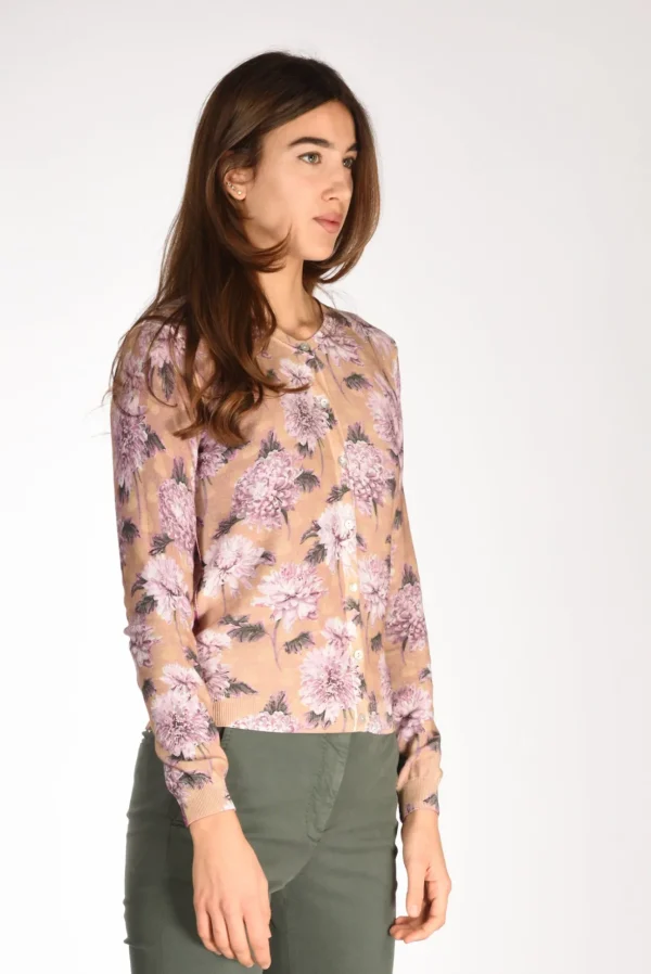 maglia stampata viola/multi