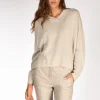 maglia v beige chiaro