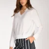 maglia v bianco naturale