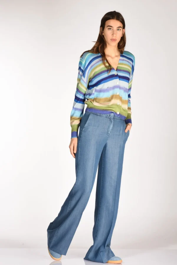 pantalone andrea blu chiaro