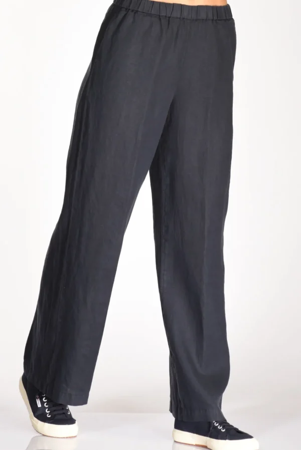 pantalone elastico blu