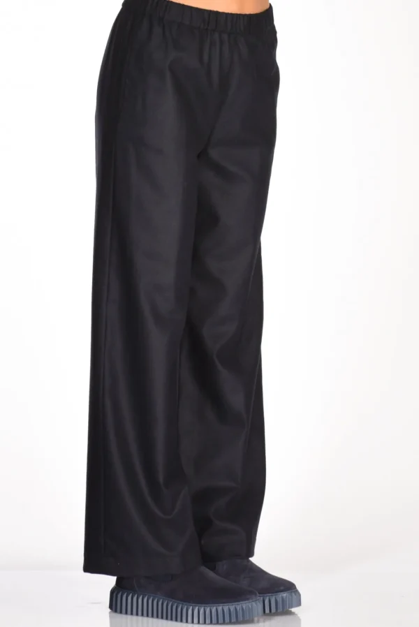pantalone elastico blu