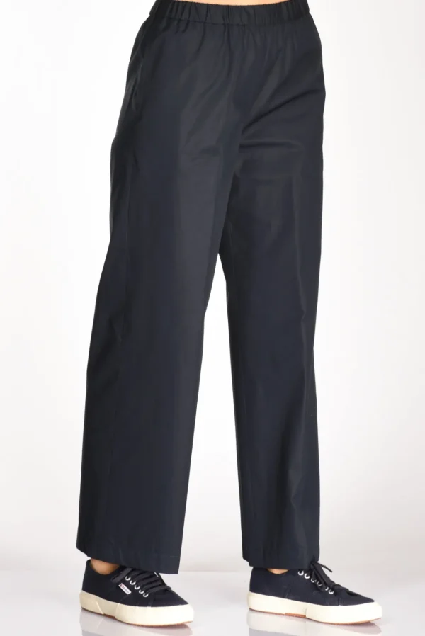 pantalone elastico blu