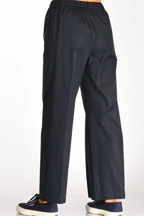 pantalone elastico blu