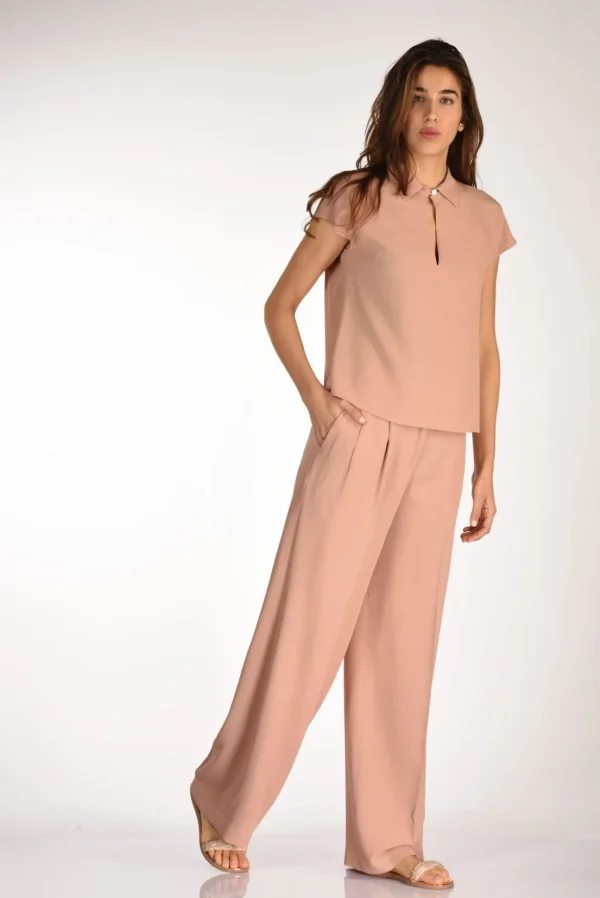 pantalone elodie rosa antico
