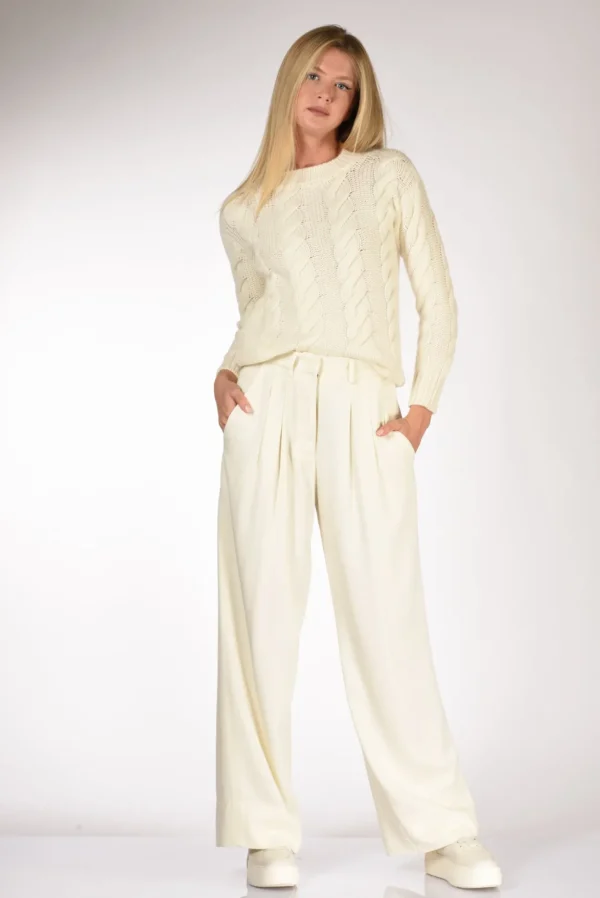 pantalone frankie bianco
