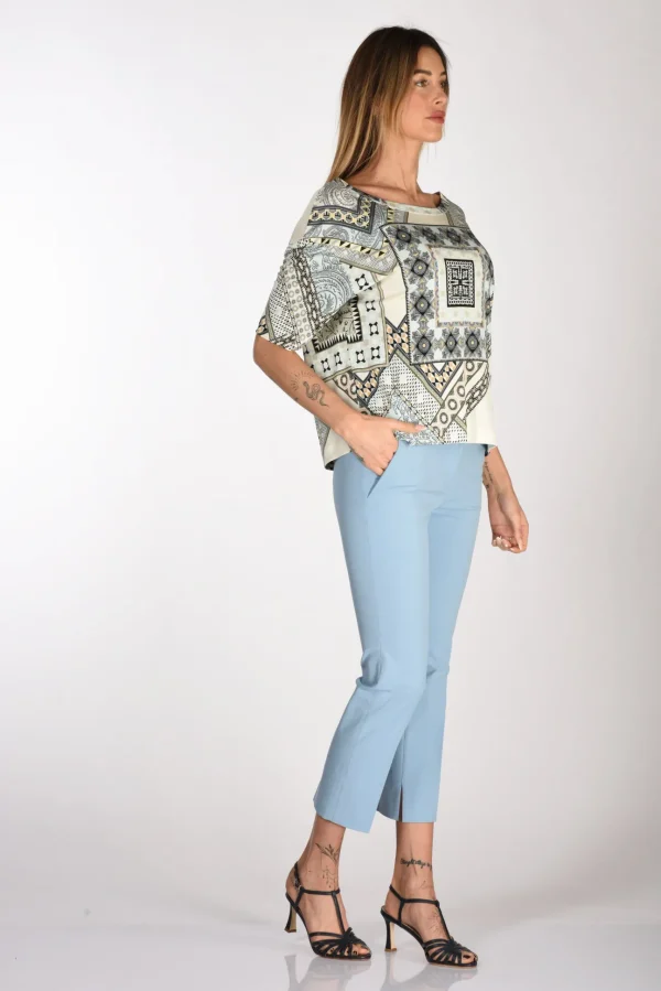 pantalone kimama azzurro scuro