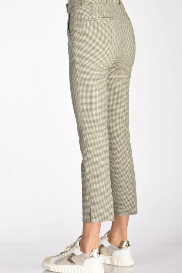 pantalone kimama verde/bianco