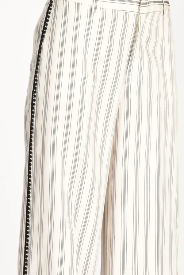 pantalone l bianco/nero