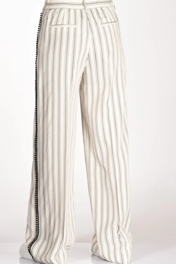 pantalone l bianco/nero