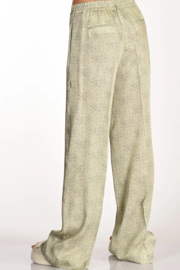 pantalone l verde/beige